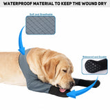 yrenoer Dog Socks & Boots - Waterproof Anti-Licking Paw Protectors with Non-Slip Bottom, Post-Surgery Recovery Sleeves for Wound Protection (Grey, XL)