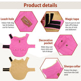 Winter Coat for Small Dogs, Puppy Plaid Jacket, Cotton Coat for Cold Weather, Windproof Warm Dog Garments, Pet Thickened Outfits Indoor Outdoor, Pink S