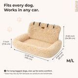Pelsbarn Soft Comfortable Dog Protecting Car Bed 2.0 Large (Beige)