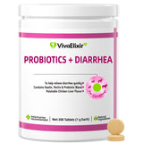 Probiotics for Dogs - Diarrhea Relief for Dogs and Cats - Supports Relief of Diarrhea and Loose Stools - Supports Digestive Balance and Gut Health - with Kaolin Clay and Probiotics - 300 Tablets