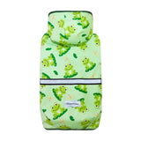 Fitwarm Funny Frog Dog Raincoat with Hood, Waterproof Rain Jacket for Small Dogs Boy Girl, Reflective Pet Poncho with Harness Hole, Packable, Adjustable, Green, XXL