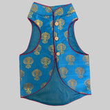 Waggy Fits Traditional Dog Sherwanis - Perfect for Weddings and Celebrations, Dog Clothes, pet cosutme, Indian pet Clothing, | Blue Dhamaka (5XL)