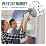 FURHUA 20pcs Super Hook Picture Hangers and Office Pack, Drywall Hooks for Hanging Pictures, Wall Hooks, Picture Hangers, Picture Hanging Kit，Hang Art, Clock, Shelves, Mirrors