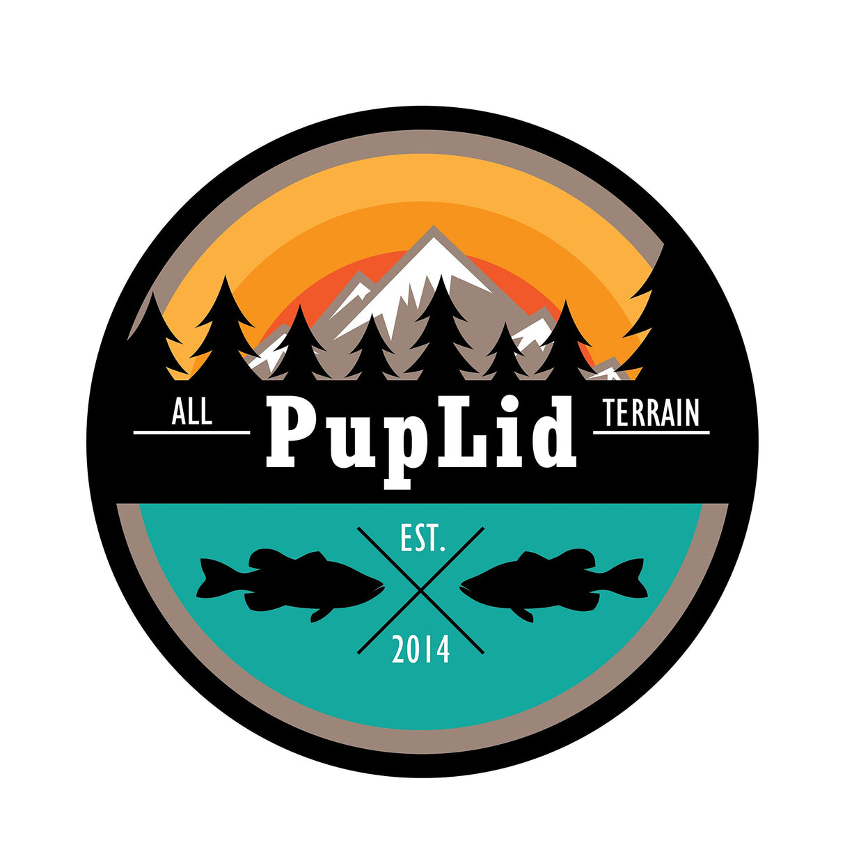 Sunset Collection, PupLid Trucker Hats for Humans Stylish Sun Protection Human Hat to Match and Twin with Your Dog (Black All-Terrain)