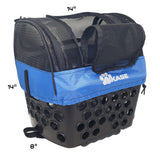 BiKase Durable Dog Bike Basket & Carrier, Rear Mount Pet Basket for Bikes with Super Comfort Mat and Cover, Ideal for Small Dogs and Cats up to 12 lbs