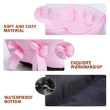 pawstrip Cute Princess Dog Bed Pink Puppy Bed for Small Dogs Breathable Cat Couch Bowknot Pet Cushion Comfortable Kitten Nest Girl Doggy Sofa, Waterproof Bottom (Pink)