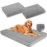 Dog Bed Covers Replacement Washable 100% Waterproof Soft Dog Bed Sheet Grey 2 Pack 20" x 30" XS