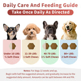 POPPAW Dog Allergy Chews, Probiotics for Dog Allergy Relief - Itchy Skin and Itchy Ears - Allergy Paw Relief - Seasonal Allergies & Immune Gut Health & Joint, Energy Support, Bacon Flavor - 90 Count