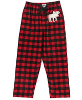 Lazy One Flannel Pajama Pants For Men, Men's Separate Bottoms, Lounge Pants, Animal, Plaid (Moose Plaid, SMALL)