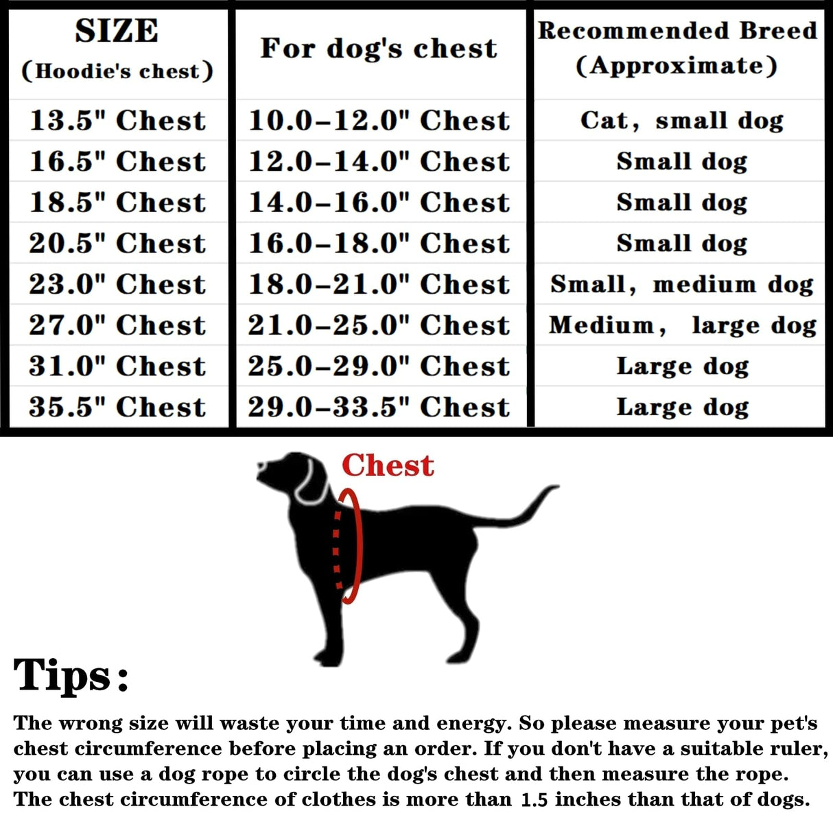 Dog Security Hoodie with Glow-in-The-Dark Prints DAJIDALI Dog Clothes Apparel Winter Sweatshirt Warm Sweater Jacket Coat Hoodie for Small Medium Large Dog Cat