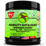 WIZARDPET Advanced Hemp Hip and Joint Supplement for Dogs Hemp Oil Glucosamine Chondroitin for Dog Omegas Turmeric MSM Green Lipped Mussel Made in USA Treats Support Mobility 120 Chews