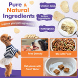 DRFOSTER Probiotics for Dogs, Freeze-Dried Dog Probiotics and Digestive Enzymes, Plus Omega-3 for Itchy Skin, Prebiotics for Digestive Health, Dog Vitamins and Supplements for Immune Health, 180 Bites