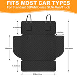 Sanqitara SUV Cargo Liner for Dogs, Waterproof Pet Cargo Cover Dog Seat Mat for SUVs Sedans Vans with Bumper Flap Protector, Non-Slip, Large Size Universal Fit