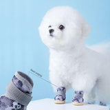Yeduzyn Sport Dog Boots Breathable Dog Shoes Teddy Pomeranian Bichon Middle and Small Dogs Four Seasons Universal (Black, Size 5)