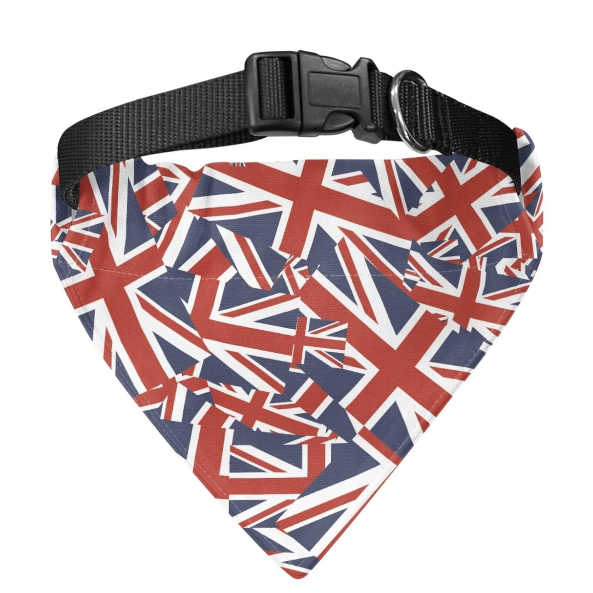 KEIAHUAN Summer Triangle Dog Bandana - British Flag Washable Adjustable Collar Bandanas Kerchief Pet Costume Accessories for Small, Medium & Large Dogs & Cats