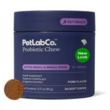 PetLab Co. Probiotics for Dogs - Support Gut Health, Occasional Diarrhea, Digestive Health, Paw Licking & Seasonal Allergies, Pork Flavor, 30 Soft Chews, Formulated for Small Dogs, Packaging May Vary
