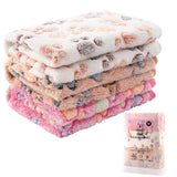 MIWOPET 3 Pack Cat and Dog Blanket Soft & Warm Fleece Flannel Sleep Mat, Great Pet Throw for Puppy, Kitten,Cats,Small, Medium & Large Dogs (Medium 30" x 20")