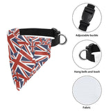 KEIAHUAN Summer Triangle Dog Bandana - British Flag Washable Adjustable Collar Bandanas Kerchief Pet Costume Accessories for Small, Medium & Large Dogs & Cats