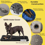 K9 Ballistics Tough Ripstop Dog Crate Pad - Durable, Machine Washable Kennel & Travel Mat for Puppies and Small Dogs, 29 x 18 fits 30” Wire Crate, Sandstone