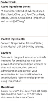 Amber NaturalZ Kochi Free Herbal Supplement for Dogs, Cats, Birds, Guinea Pigs, and Rabbits | Pet Herbal Supplement for Healthy Stool Support | 1 Fluid Ounce Glass Bottle | Manufactured in The USA