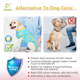 LovinPet Dog Recovery Suit for Large Medium Dogs Pet Pajamas Anti Licking Bodysuit for Abdominal Wound After Surgery for Shedding Skin Disease,Effectively Help,Duck,Blue,XXL