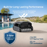Beatbot AquaSense 2 Pro Cordless Robotic Pool Cleaner, Unmatched 5-in-1 Cleaning, Surface Parking, Skimmer with APP Control, Water Clarification, for Pools up to 3,875 Sq.ft – Obsidian