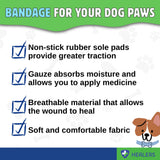 Healers Anti-Slip Dog Boots-Medical Paw Protection for Large Breeds, Traction Booties for Slippery Floors (Single Boot, 3.5" Paw Width, 90+ lbs), XL