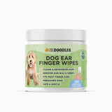 We Love Doodles Dog Ear Wipes - Pre Soaked Finger Ear Wipes for Dogs, Safe & Gentle Ear Cleaner for Dogs, Cleans & Deodorizes, Pet Wipes for Dogs, Dog Cleaning Wipes for Easy Grooming, 100 pcs