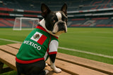 Parisian Dog Mexico Jersey - Breathable Mesh Puppy Football Jersey - Lightweight Stretch Sporty Dog Mexican Outfit - Summer Shirts for Large Dogs - Soccer Jersey for Dogs - Sportswear Pet Clothes