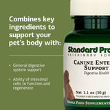 Standard Process Inc. Canine Enteric Support - Digestive System Support for Dogs - Nutritional Dog Supplement for Gut Health - Canine Supplement Formula to Aid Healthy Digestion - 30 g