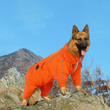 Dora Bridal Windproof Dog Jacket, Lightweight Water Resistant Dog Coat, Adjustable Four-Legged Reflective Dogs Raincoat, Thin Anti-Static Dogs Windbreaker for Hiking Waking(Orange, 2XL)