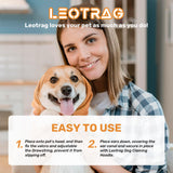 LEOTRAG Dog Calming Hoodie, No Shake Ear Wraps for Dogs, Adjustable Dog Ear Muffs for Noise Protection, Ear Wrap Head Cover for Anxiety Relief & Hematoma (Vitality Orange, L(Head Circle:17.7"-23.6"))