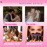 3 in 1 Mascara Shield 2Pcs Lash Tools Mascara Shield Applicator Guard Lash Buddy Silicone Eyeliner Stencils Beginners Friendly Makup Tool by (Plum)