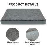 AUPETEK Heated Pet Beds for Indoor/Outdoor Cat & Dog Orthopedic Foam Warming Cat Beds Auto Temperature Control, Washable Cover with Waterproof Liner Thermo Kitty Electric Heating Bed
