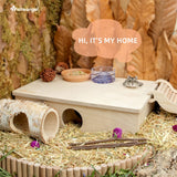 Niteangel Multi-Chamber Hamster House Maze: - Multi-Room Hideouts & Tunnel Exploring Toys for Hamster Gerbils Mice Lemmings (6-Room Small)