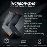 Incrediwear Arm Sleeve – Arm Sleeves for Men and Women to Help with Muscle Pain Relief and Muscle Recovery, Perfect for Baseball, Basketball, Football, Cycling and Working Out (Charcoal, Large)