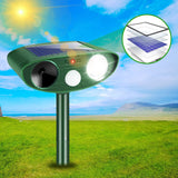 2024 New Animal Repeller Ultrasonic Solar Power 4 Pack Animal Deterrent Devices with Motion Sensor Flashing Light Coyote Deterrent Skunk Repellent Squirrel Repellent Deer Repellent Racoon Repellent