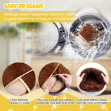Wenqik 2 Pcs Guinea Pig Hideouts Washable Bunny Bedding Cuddle Warm Small Pet Sack Supplies Portable Pet Carrier Cage Nest Guinea Pig Accessories for Cage(Dark Brown, Light Coffee,Plain)