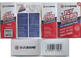 Fly Strips Indoor Sticky Hanging 24pk with Pins. Non Toxic Outdoor Fly Trap Indoor for Home. Flies Tape Paper Trap Ribbon Roll for House Gnat Fruit and Housefly. Bug Catchers for Inside Home Flypaper.