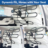 Hlplenn Adjustable Metal Dog Car Barrier, Universal Pet Divider with Steel Frame for SUV Truck Sedan & MPV, Car Dog Barrier & Back Seat Cargo Gate, Movable Panel Fits Seat Recline