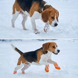 Paw Protective Shoes, All-Season Protection, Comfort, and Stability for Your Dog’s Paws 4pcs Dog Boots, Keep Your Dog Active (Orangw (4Pc), 5(2.0" Lx1.6 W))