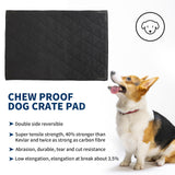 BALAPET Durable Chew Proof Dog Bed with Metal Rivet Corner for Medium Dogs, Stable Kennel Pad Mat for Teething Puppy, Durable Indoor Outdoor Crate Pad for Medium Dog Crates, 35"x22"