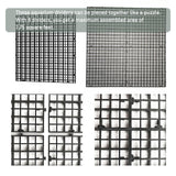 TQDXZA 0.35-Inch Black Aquarium Divider Panel 11.8"x11.8",8pacs - Strong Suction Cups, Easy Cut Design to Separate Fish (10-55 Gallon Tanks)