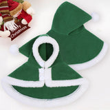AOFITEE Dog Christmas Cloak - Christmas Dog Costume, Funny Green Pet Santa Cloak with Hat for Small Dogs, Soft Fleece Xmas Cape Holiday Party Outfit for Cats & Puppy, Medium Large Dogs