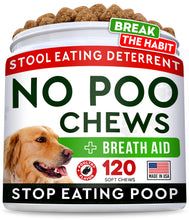 Load image into Gallery viewer, STRELLALAB No Poo Chews for Dogs - Coprophagia &amp; Stool Eating Deterrent with Probiotics, Digestive Enzymes &amp; Breath Aid Support - Stop Dog Poop Eating (120Ct, Poultry)
