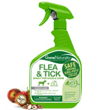 GoneNaturally Flea and Tick Spray for Dogs & Home– Natural Flea and Tick Prevention for Dogs– Bed Bug Spray & Multi-Insect Killer– Scentless Plant-Based Formula Kills on Contact (32 oz)