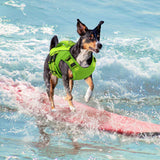 Queenmore Small Dog Life Jacket,Small Dog Life Vest for Swimming,Adjustable Reflective Dogs Swimming Vest,High Buoyancy Dogs Lifesaver,Pet Life Preserver(Green,S)