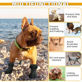 Puppy Dog Socks - Anti-Slip Grip Socks with Rubber & Straps, Non-Slip Paw Protectors for Small to Senior Dogs, Indoor/Outdoor Shoes/Booties for Hardwood & Hot Pavement