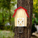 GAW Nature Wood Barn Style Carpenter Bee Traps for Outdoors, 4 Pack Best Wooden Bee Trap for Outside