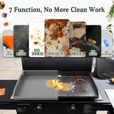 Silicone Griddle Mat for Blackstone 28 Inch,Upgraded Heavy Duty Food Grade Silicone Grill Protective Cover for Blackstone Accessories Even Omnivore Griddle Plate,Protect from Dirt,Rust (Gray)